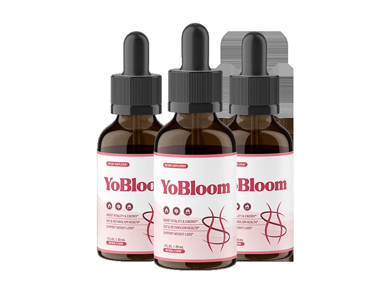 YoBloom™ women's wellness drops — 3 bottles